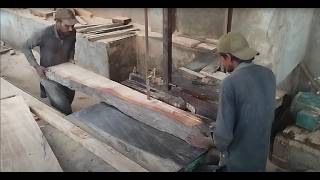 Charpai Indian light bed or cot shafts making through Kiker wood [upl. by Spancake]