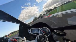 Triumph Daytona 675  Donington Park track day [upl. by Lynad]