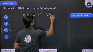 Dissociation of H3PO4 takes place in following steps [upl. by Nagear378]