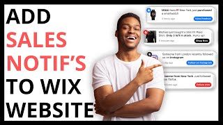 How to Add Sales Notification to Wix Website QUICK GUIDE [upl. by Inaleon546]