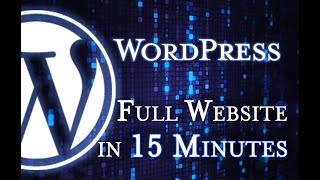 WordPress  Tutorial for Beginners in 15 MINUTES  COMPLETE [upl. by Haikan]