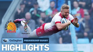 Exeter Chiefs v Harlequins  HIGHLIGHTS  Finishing Off with 7 TRIES  Gallagher Premiership 202122 [upl. by Elbys717]