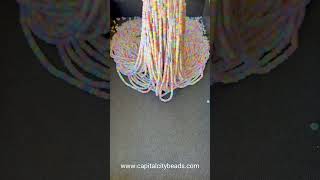 Bead asmr Colorful beads and jewelrymaking supplies CapitalCityBeadscom oddlysatisfying [upl. by Zachary]