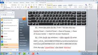 Hướng dẫn sửa lỗi Filter keys không gõ được bàn phím  thành công 100 [upl. by Durman]