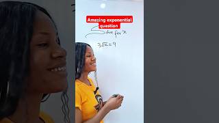 Solve for x Exponential maths problem mathshorts exponential shorts [upl. by Ginder]