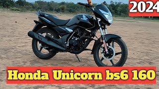 Honda Unicorn bs6 160 cc  Best commuter sagmet bike in 2024  Mr anuragpratap [upl. by Clein525]