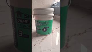 Asian paints 🏠 SMARTCARE DAMP SHEATH INTERIOR WATERPROOF PRIMER BACKET video viral painting wall [upl. by Anitaf]