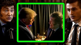 Javier Milei on meeting Donald Trump  Lex Fridman Podcast Clips [upl. by Oelgnaed]