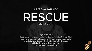 Lauren Daigle  Rescue Karaoke Version [upl. by Arodoeht]