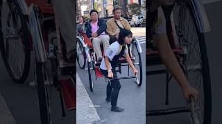 girls rides rickshaw in china [upl. by Vivle]