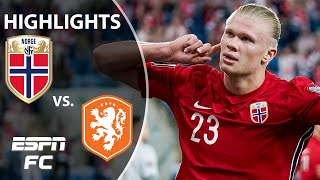 Erling Haaland scores in Norways draw vs Netherlands  World Cup Qualifying Highlights  ESPN FC [upl. by Ahtelra97]