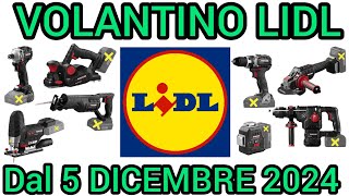 VOLANTINO LIDL PARKSIDE FAI DA TE DAL 5 DICEMBRE 2024 volantinospesa performance bricolage lidl [upl. by Enna]