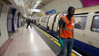 London Underground Piccadilly Line 1973 Stock Trains At Kings Cross St Pancras 27 June 2023 [upl. by Ekim]