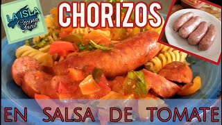 CHORIZOS estilo criollo EN SALSA DE TOMATE a la POMAROLA para acompañar pastas o comer solo [upl. by Okiruy]