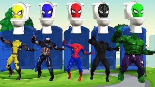 TEBAK GAMBAR TOP SUPERHERO  WRONG HEAD AVENGERS MARVEL TEAM SPIDER MAN HULK SKIBIDI TOILET [upl. by Vas425]