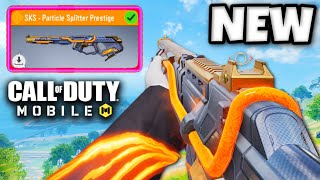 NEW LEGENDARY SKS  PARTICLE PRESTIGE 😍 COD MOBILE [upl. by Desiri96]