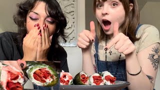 Vampire tries ASMR CREAM CHEESE TAKIS JALAPEÑO VIRAL ft Sullen Girl ASMR PT1 [upl. by Earlene695]