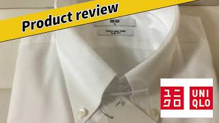 UNIQLO Japan  SUPER NONIRON SHIRT REVIEW ユニクロ ノンアイロンシャツ [upl. by Siuoleoj]