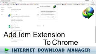 How to Add Idm Extension to Google Chrome Manually [upl. by Anitrak]