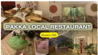 Pakka Local Restaurant Banjara Hills Best Indian Cuisine Restaurant Hyderabad In amp Outdoor Dining [upl. by Fonz]