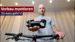 Vorbau am Fahrrad montieren  so easy gehts [upl. by Latsirc804]