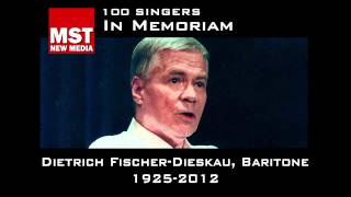 100 Singers  In Memoriam DIETRICH FISCHERDIESKAU [upl. by Adym231]