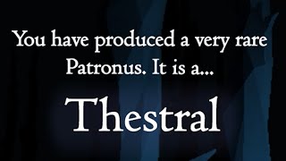 Very Rare PATRONUS Thestral Pottermore [upl. by Kacie]