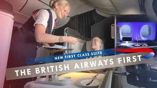 British Airways First Class Suites onboard Boeing 777300ER from New York JFK to London LHR on BA182 [upl. by Yorick]