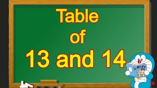 Table of 13 and 14  Table of 13  Table of 14  13 and 14 table  13 aur 14 ka table  13 14 Pahada [upl. by Enilorak]