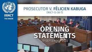 Félicien Kabuga MICT1338 Opening Statements 29 September 2022 [upl. by Wrigley]