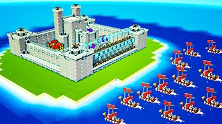 Building A Super Fortress To Withstand Enemy Invasions In Kingdoms And Castles AI Update [upl. by Ahsieka]