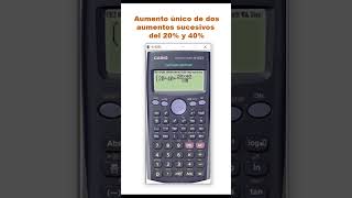 Determinar Aumento Único de dos aumentos sucesivos  Aumentos Sucesivos  Matemática Financiera ✅✅✅ [upl. by Neyugn]