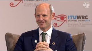 ITU INTERVIEWS  WRC19 Rupert Pearce CEO Inmarsat [upl. by Llehctim921]