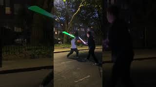 6 second lightsaber duel w fx starwars lightsaber jedi lightsaberduel sith starwarsfan [upl. by Idarb111]