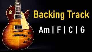 Blues Rock BACKING TRACK A Minor  Am F C G  120 BPM  Guitar Backing Track [upl. by Nakeber392]