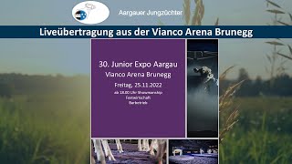 Liveübertragung 30 Junior Expo Aargau Vianco Arena Brunegg Freitag 25112022 ab 1800 Uhr [upl. by Atnahsal]