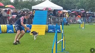 Euan Paterson amp CRAZEE European Open agility 2023 [upl. by Ahsrat]