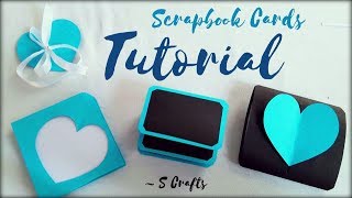 Scrapbook card Tutorial ✂️  S Crafts  Handmade scrapbook making  scrapbook Gift ideas  easy [upl. by Bedad363]