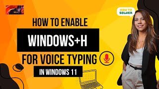 How to enable Windows  H for voice typing in windows 11 [upl. by Gessner972]