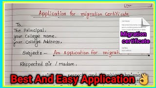 application for migration certificatemigration certificate [upl. by Jammal]