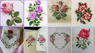 Gorgeous cross stitch patterns countable embroidery charsutikarhailatest dosuti design ideas2024 [upl. by Nosemyaj]