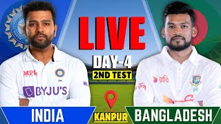 India vs Bangladesh 2nd Test Day 4  IND vs BAN SESSION 2  IND VS BAN Live Score amp Commentary [upl. by Tija]