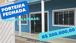 CASA PORTEIRA FECHADA EM UNAMAR  TERRENO 420Mtrs2 CABO FRIO [upl. by Ilan834]