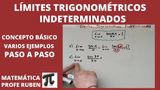 Cómo Resolver Límites Trigonométricos Indeterminados [upl. by Hares579]