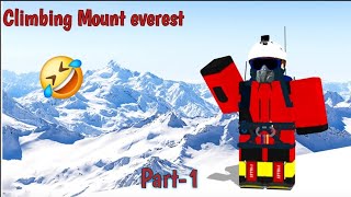 I Climbed MOUNT EVEREST In Roblox 🤣 [upl. by Gonta]