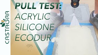 Roof Coating Adhesion Test  Acrylic vs Silicone vs Ecodur [upl. by Veda]