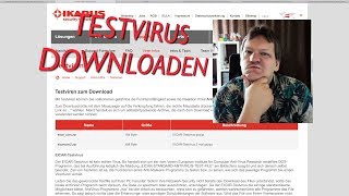 Virenscanner testen mit einem Ikarus Testvirus [upl. by Renba]