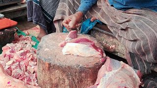 Halal beef meat 🍖 cutting process knife a skill butcher ll super fast beef cutting ll [upl. by Yraccaz695]