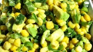 AVOCADO amp CORN SALAD RECIPE [upl. by Rehotsirk]