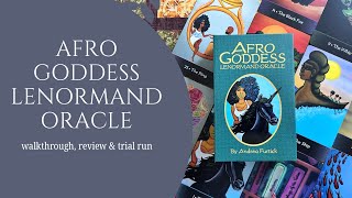 Afro Goddess Lenormand Oracle Pre Release Mass Market Edition  Walkthrough amp Review [upl. by Bannister]